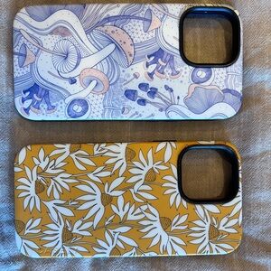 CASLEY iPhone 13 Pro Max Artistic Floral and Mushroom Phone Cases